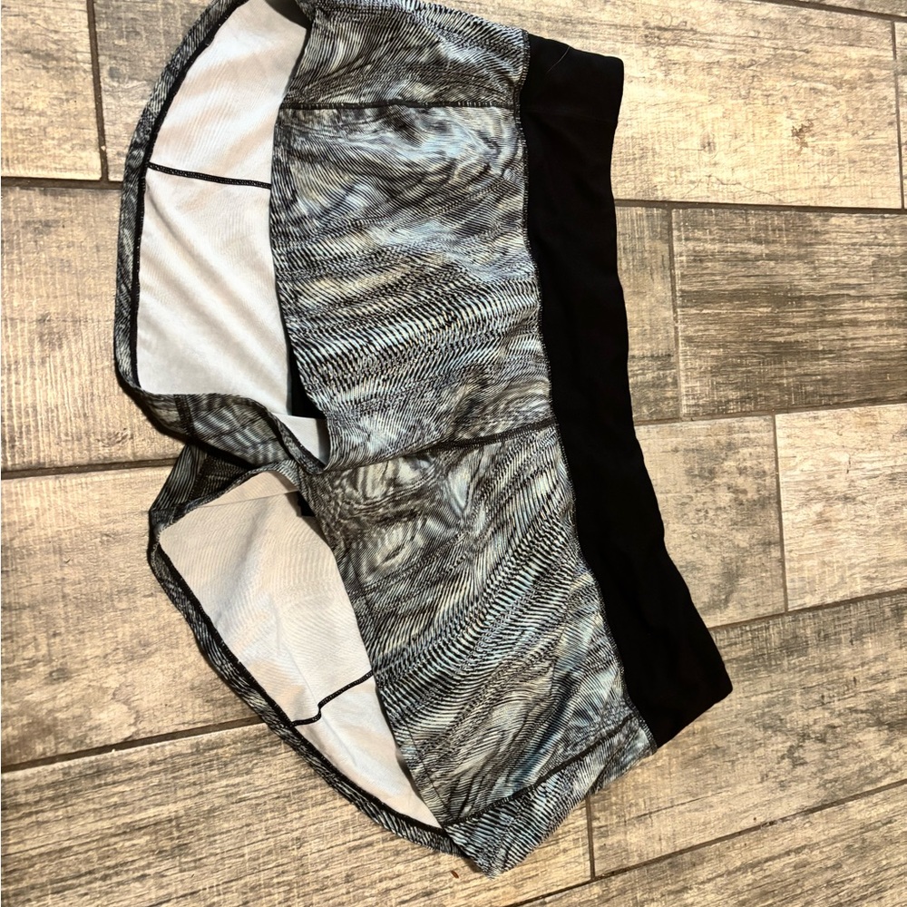 lululemon athletica Black and Gray Athletic Shorts